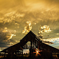Sunset at Mapleton Barn